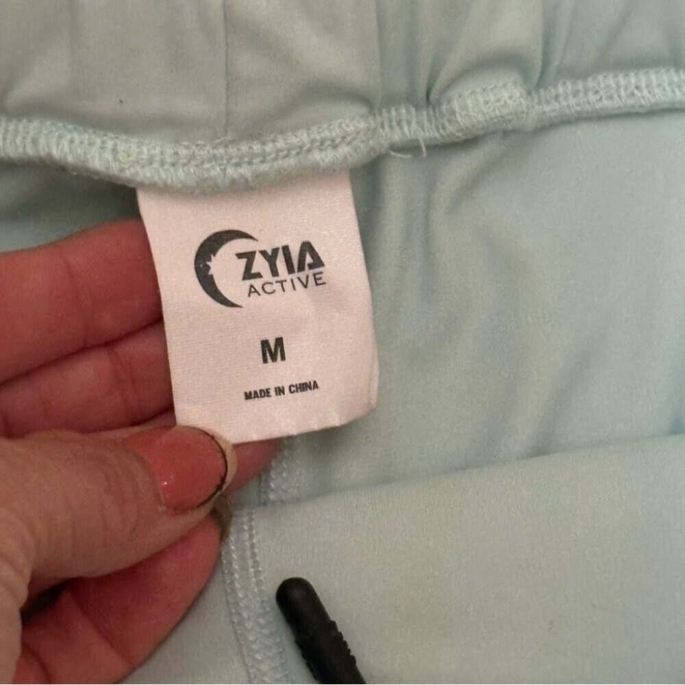 ZYIA Gulf Blue Mesh Speedy Shorts Size Medium - Picture 4 of 4